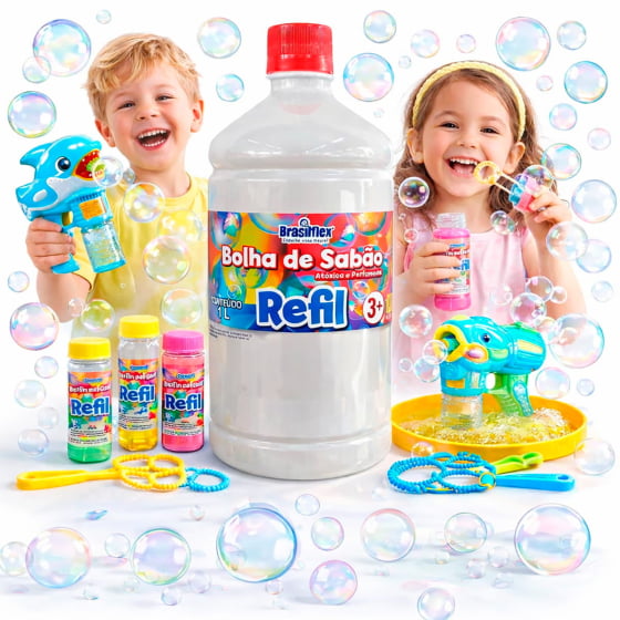 Refil Bolhas de Sabão 1 Litro