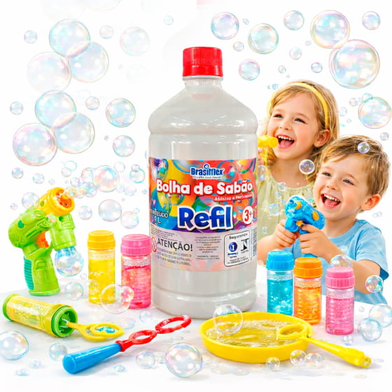 Refil Bolhas de Sabão 1 Litro
