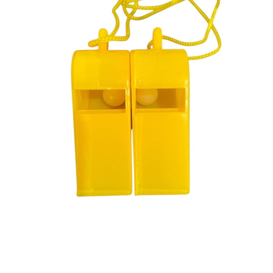 Apito Juiz Colorido Importado - 12 unidades