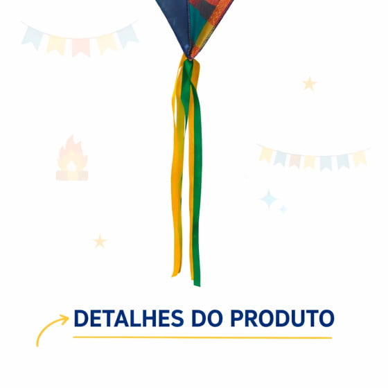 Balão Decorativo Grande Tecido Xadrez Festa Junina São João