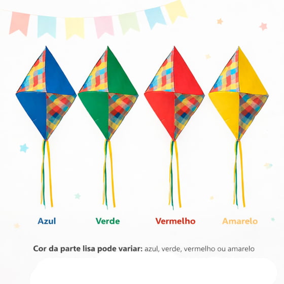 Balão Decorativo Grande Tecido Xadrez Festa Junina São João