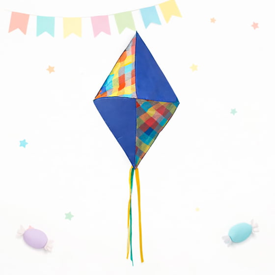 Balão Decorativo Grande Tecido Xadrez Festa Junina São João