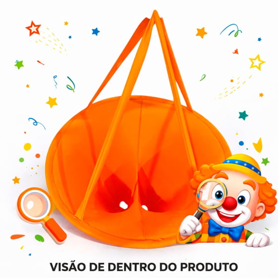 Calça Fantasia Palhaço Pega Bolinhas Adulto ou Infantil