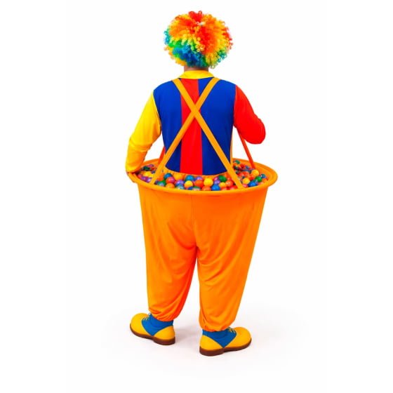 Calça Fantasia Palhaço Pega Bolinhas Adulto ou Infantil