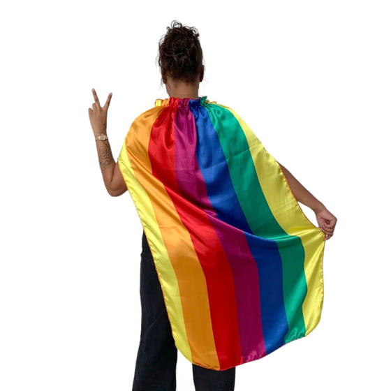 Capa Colorida Arco Íris Pride LGBT Carnaval Bloquinho