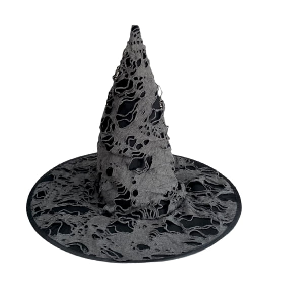 Chapéu de Bruxa Rasgado Acessório Halloween