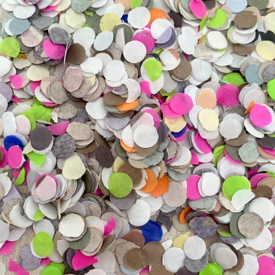 Confete Colorido com 80 Gramas Folia Bloquinho Carnaval