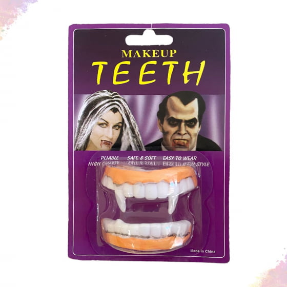 Dentadura Dupla Vampiro Makeup Teeth