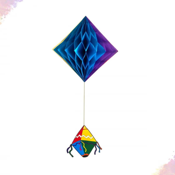 Enfeite Decorativo Origame C/ Balão Festa Junina 