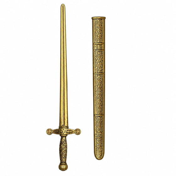 Espada Medieval Metalizada Cosplay para Fantasias