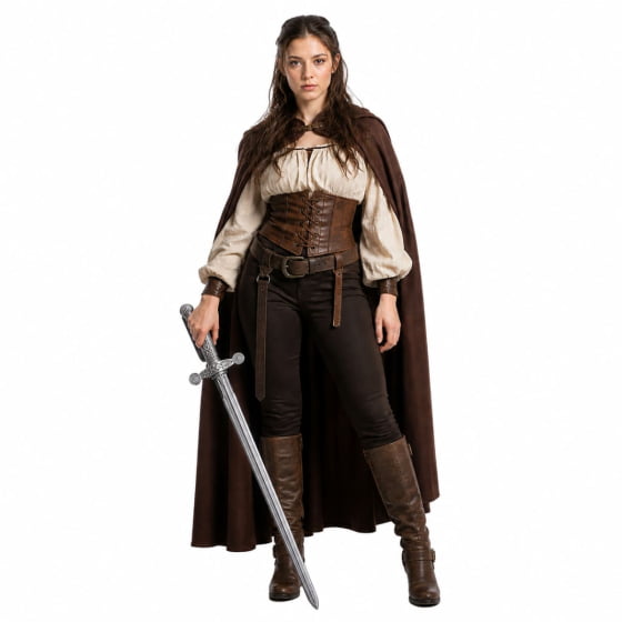 Espada Medieval Metalizada Cosplay para Fantasias