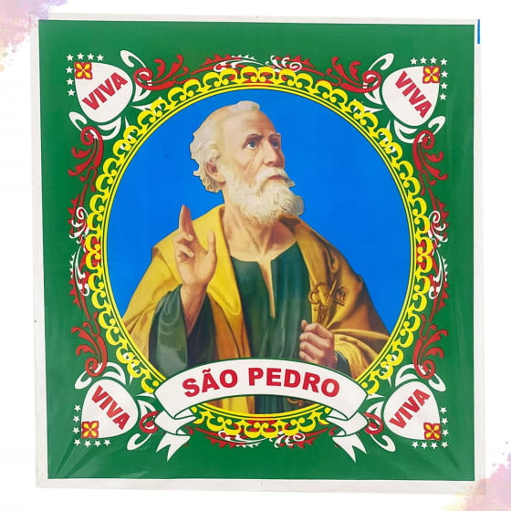 Kit Santos de Plástico (1 Santo Antônio, 1 São João, 1 São Pedro)