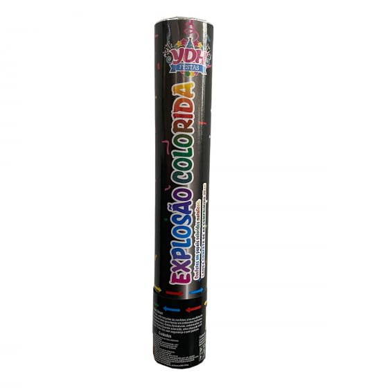 Lança Confetes Colorido Explosão Colorida 30 cm
