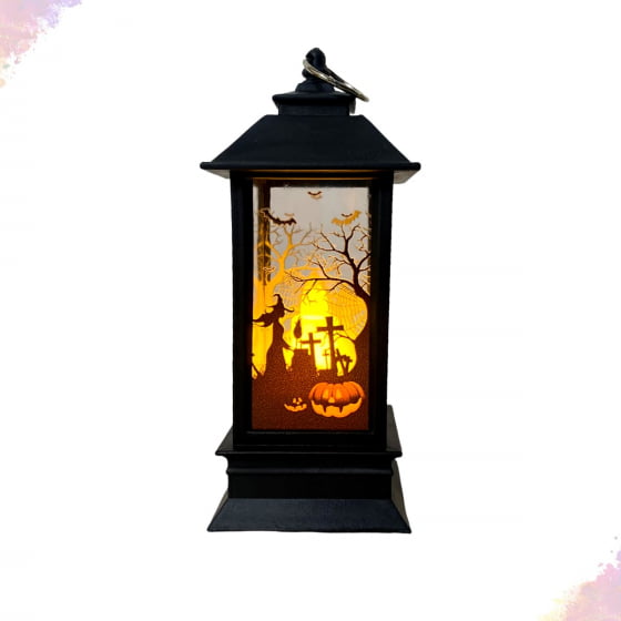 Mini Luminária Lampião Halloween