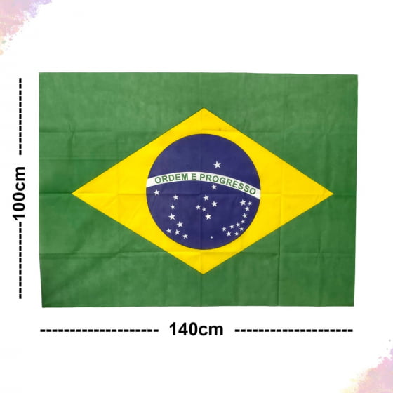 Painel TNT Estampado Bandeira do Brasil 
