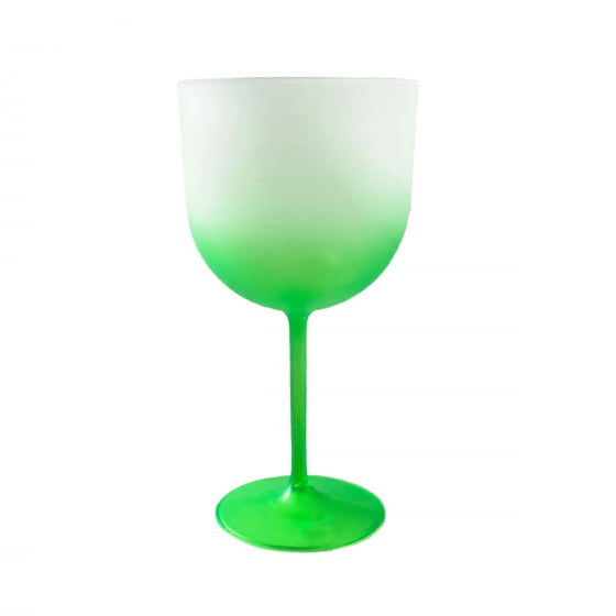 Taça de Gin Degradê Verde Neon 500 ml 