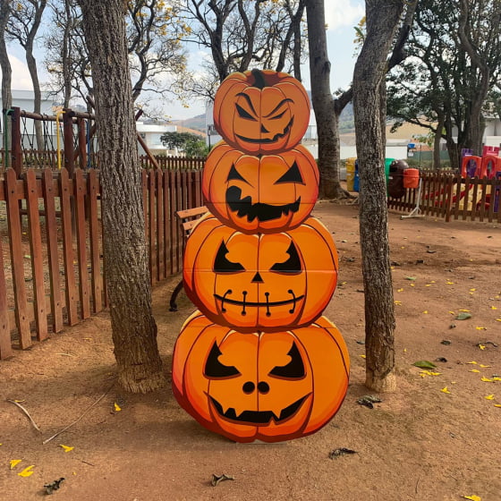 Totem abobora halloween