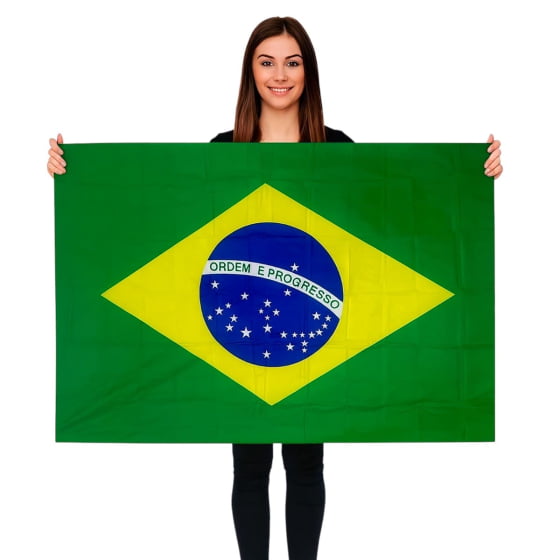 Bandeira de Tecido Grande do Brasil