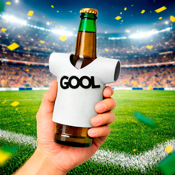 Camisetinha para Garrafa Long Neck ou Lata - 5 unidades