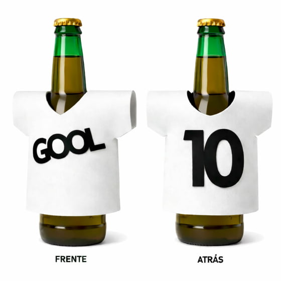 Camisetinha para Garrafa Long Neck ou Lata - 5 unidades