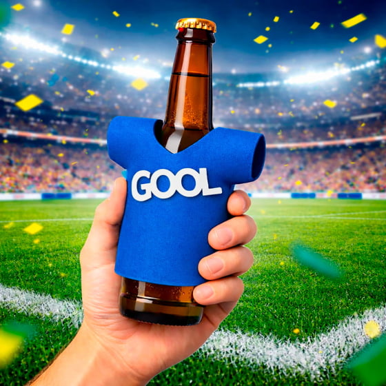 Camisetinha para Garrafa Long Neck ou Lata - 5 unidades