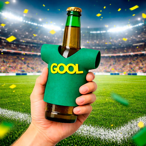 Camisetinha para Garrafa Long Neck ou Lata - 5 unidades