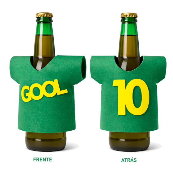 Camisetinha para Garrafa Long Neck ou Lata - 5 unidades