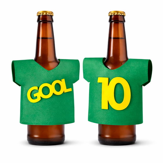 Camisetinha para Garrafa Long Neck ou Lata - 5 unidades