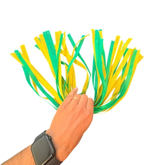 Fitinhas Decorativas em TNT Cores do Brasil - 20 unidades