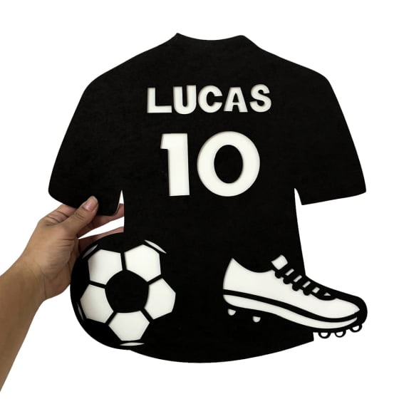 Painel Decorativo Personalizável Camisa Futebol Time