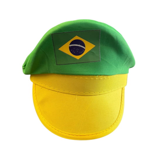 Quepe Especial Brasil Verde e Amarelo