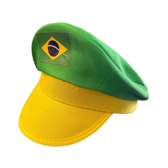 Quepe Especial Brasil Verde e Amarelo
