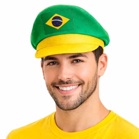 Quepe Especial Brasil Verde e Amarelo