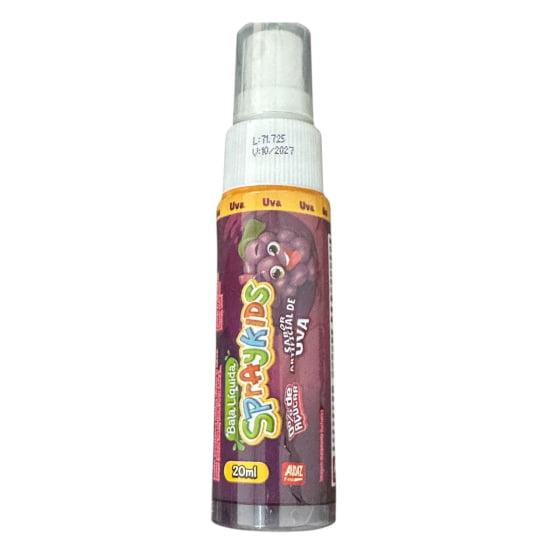 Bala Líquida Sabores Spraykids Caixa com 12 unidades