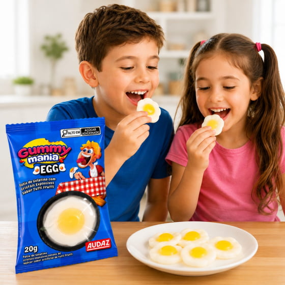 Gummy Mania Egg Cristais Explosivos 20 gramas - Unidade