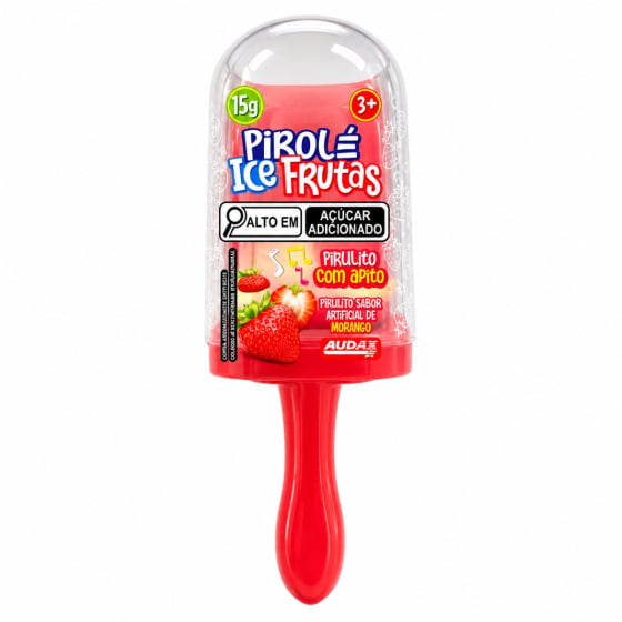 Pirulito Pirolé com Apito Ice Frutas 15 gramas - Unidade