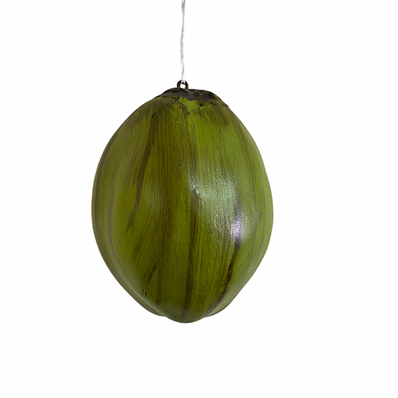 Coco Decorativo Verde Plástico 24 cm Decoração de Festas