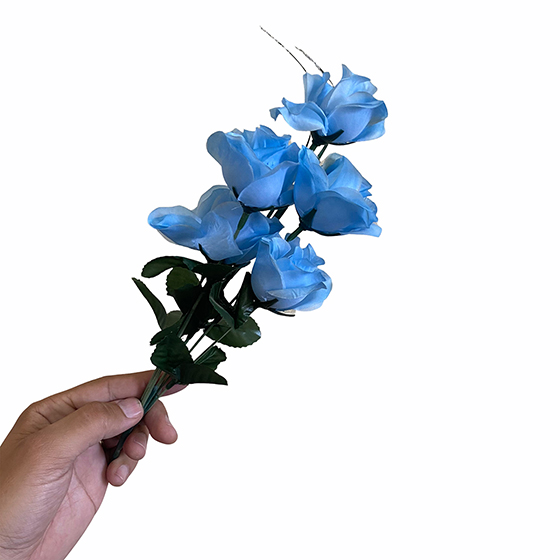 Flor Artificial Azul Unidade
