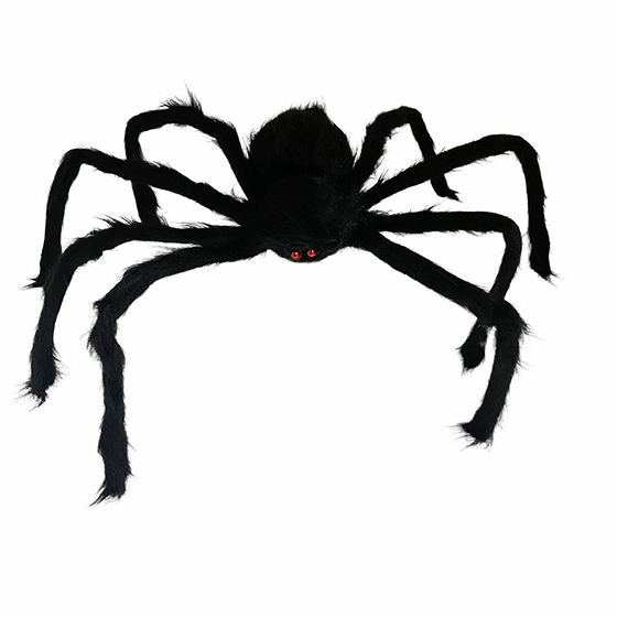 Aranha Peluda Mega Gigante 125 cm Preta Halloween