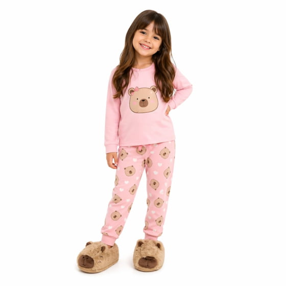 Pantufa de Pelúcia Capivara Infantil