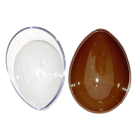 Mini Ovo Plástico Marrom 10x7 cm Lembrancinha Páscoa Kit 4un