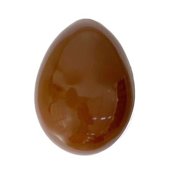 Mini Ovo Plástico Marrom 10x7 cm Lembrancinha Páscoa Kit 4un