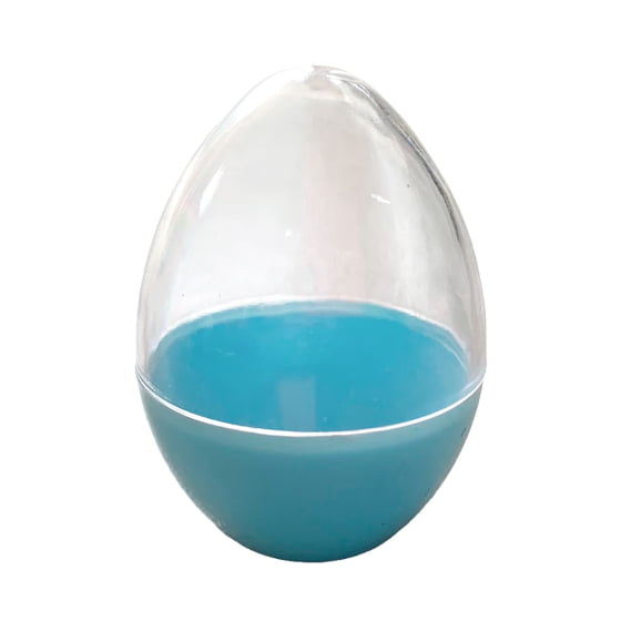 Mini Ovos de Páscoa Decorativos Plásticos para Caça aos Ovos Azul