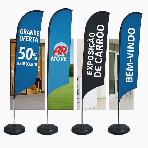 Base de Plástico para Wind Banner Promocional