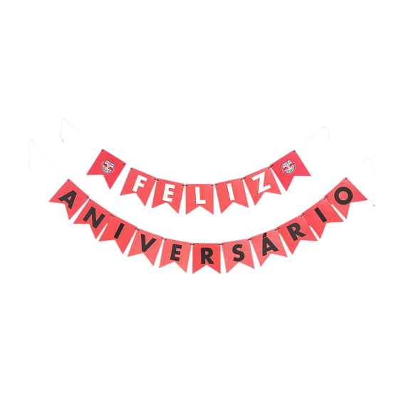 Kit Festa Prático Decoração Futebol Time Red Bull Bragantino