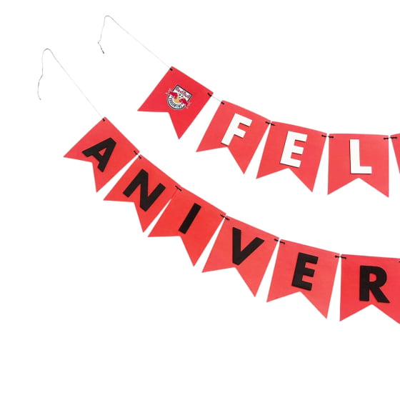 Kit Festa Prático Decoração Futebol Time Red Bull Bragantino