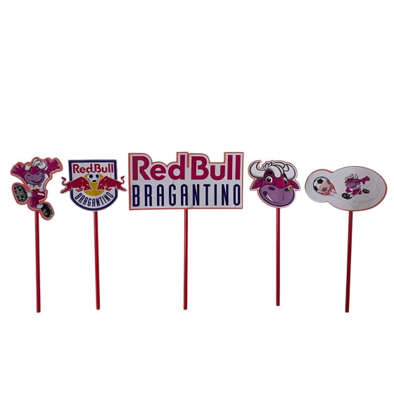 Kit Festa Prático Decoração Futebol Time Red Bull Bragantino