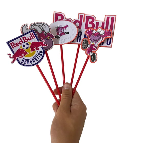 Topo de Bolo Red Bull Bragantino