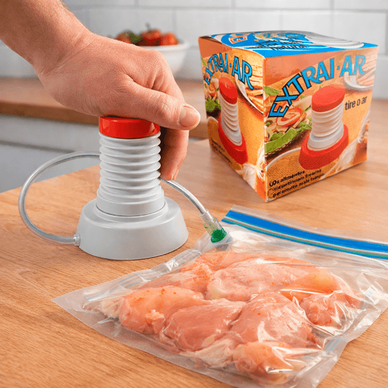 Bombinha para Extrair Ar de Embalagens